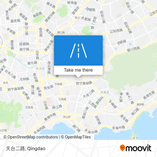 天台二路 map
