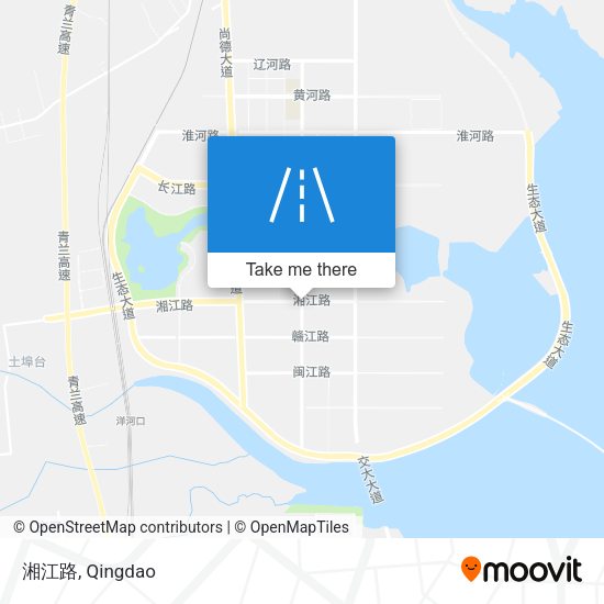 湘江路 map