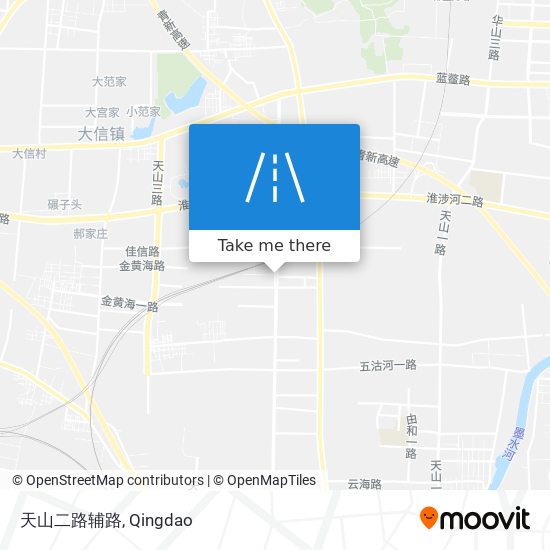 天山二路辅路 map