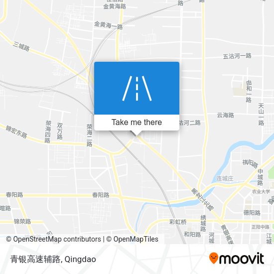 青银高速辅路 map