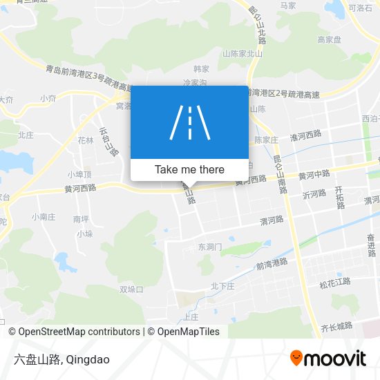 六盘山路 map