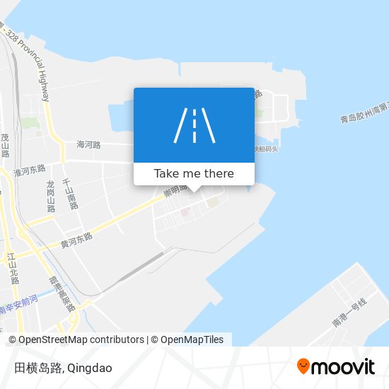 田横岛路 map