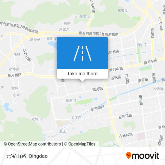 元宝山路 map