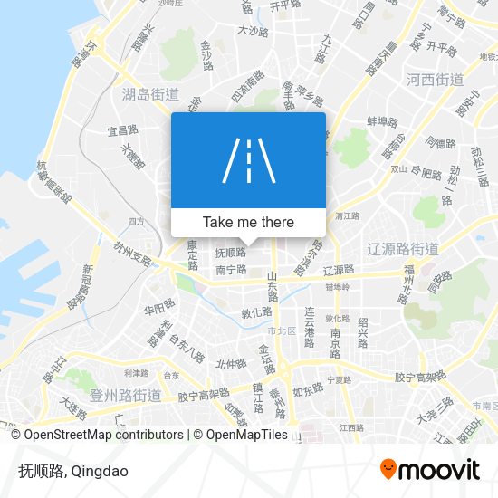 抚顺路 map