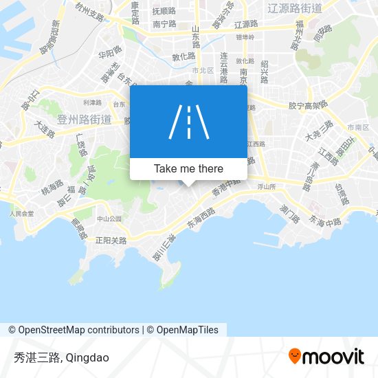 秀湛三路 map