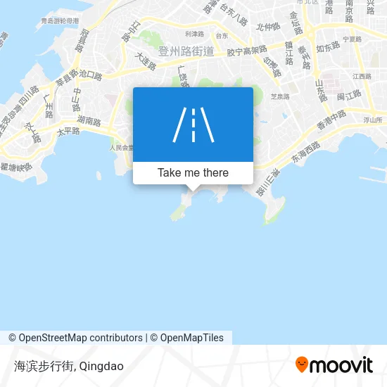 海滨步行街 map