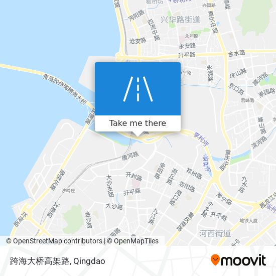 跨海大桥高架路 map