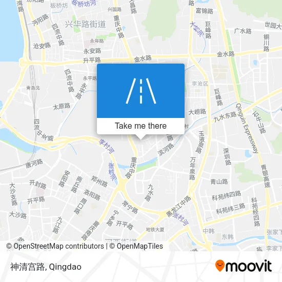 神清宫路 map