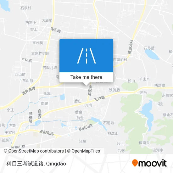 科目三考试道路 map