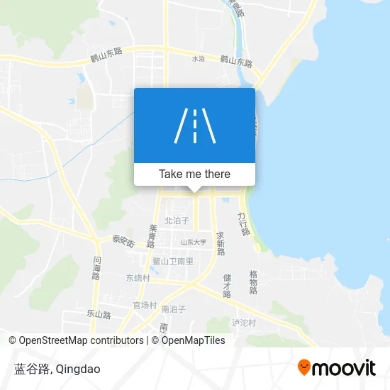 蓝谷路 map
