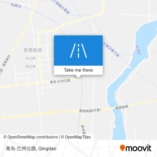 青岛-兰州公路 map