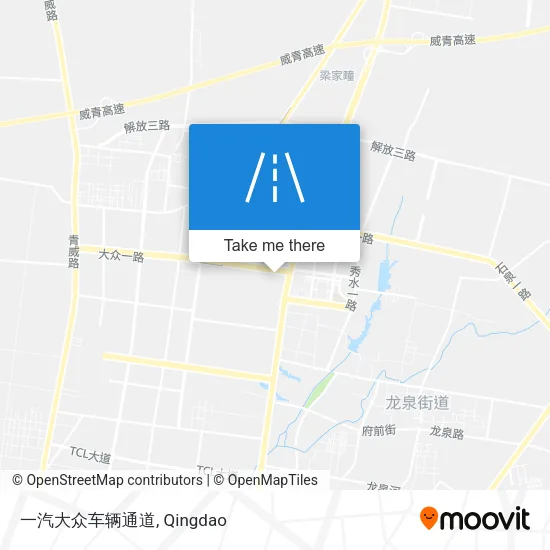 一汽大众车辆通道 map
