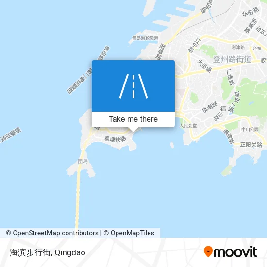 海滨步行街 map