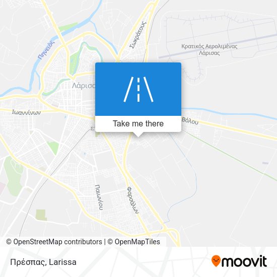 Πρέσπας map