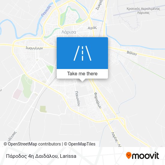 Πάροδος 4η Δαιδάλου map