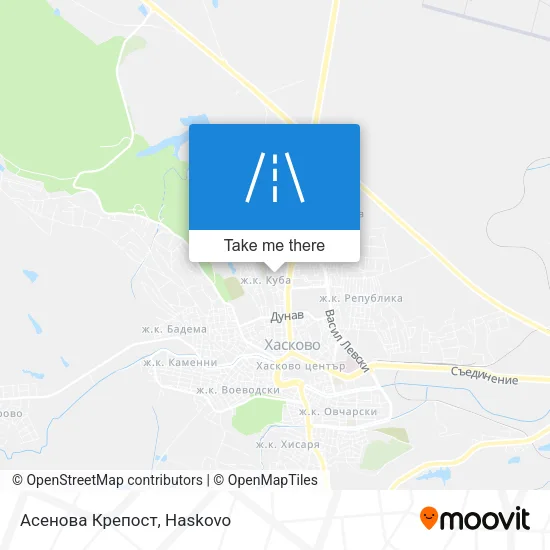 Карта Асенова Крепост