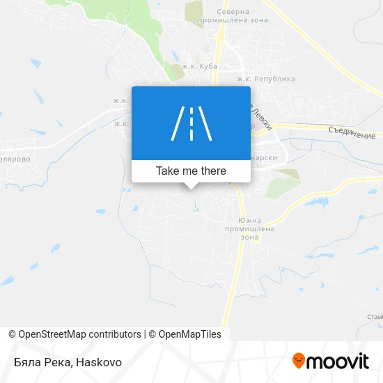 Карта Бяла Река