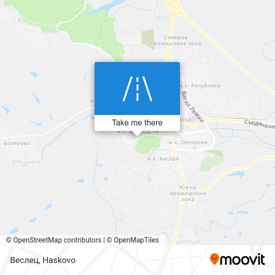 Веслец map