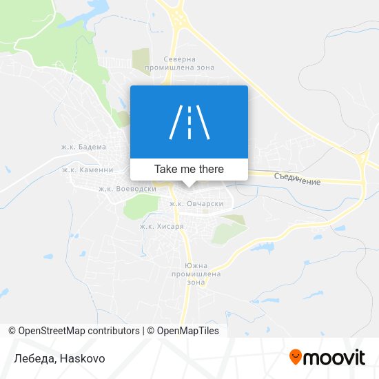 Лебеда map