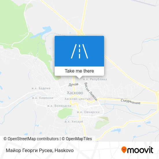 Карта Майор Георги Русев