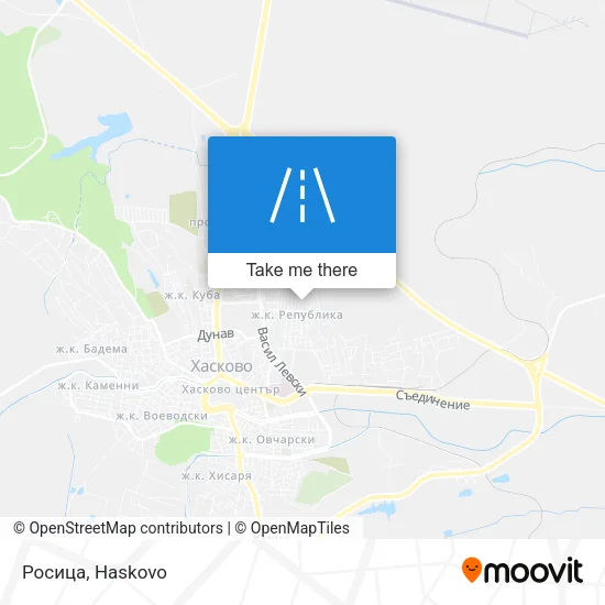 Росица map