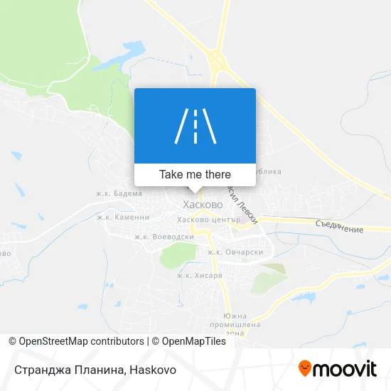 Карта Странджа Планина