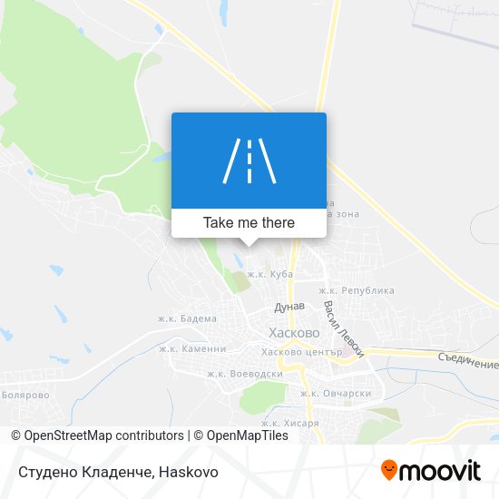 Студено Кладенче map