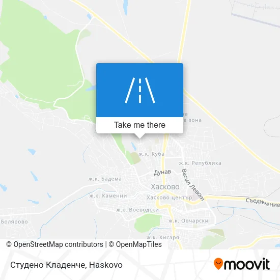 Карта Студено Кладенче