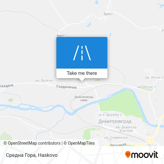 Средна Гора map
