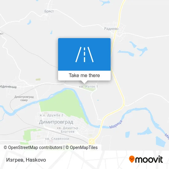 Карта Изгрев