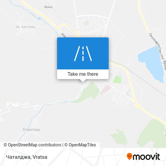 Чаталджа map