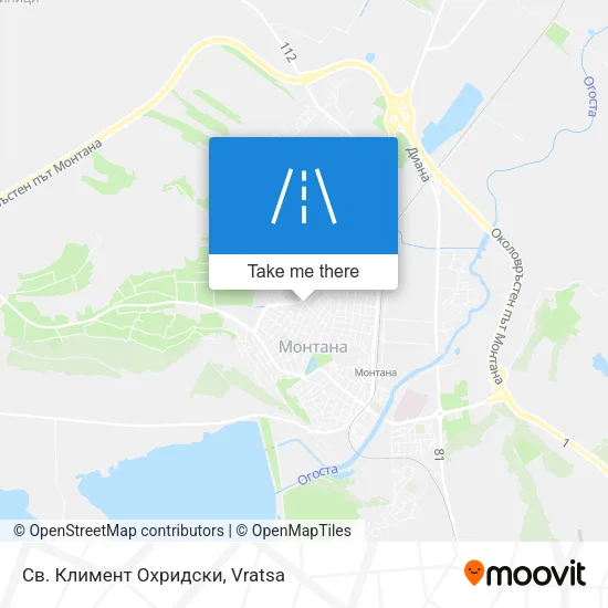 Карта Св. Климент Охридски