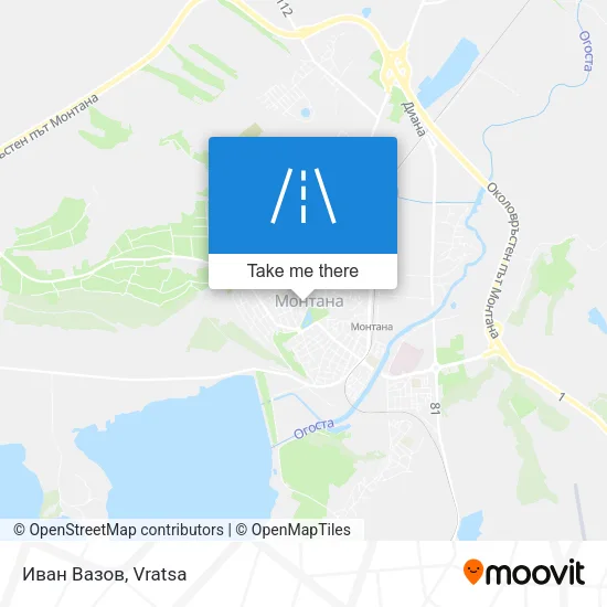 Карта Иван Вазов