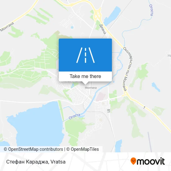 Карта Стефан Караджа