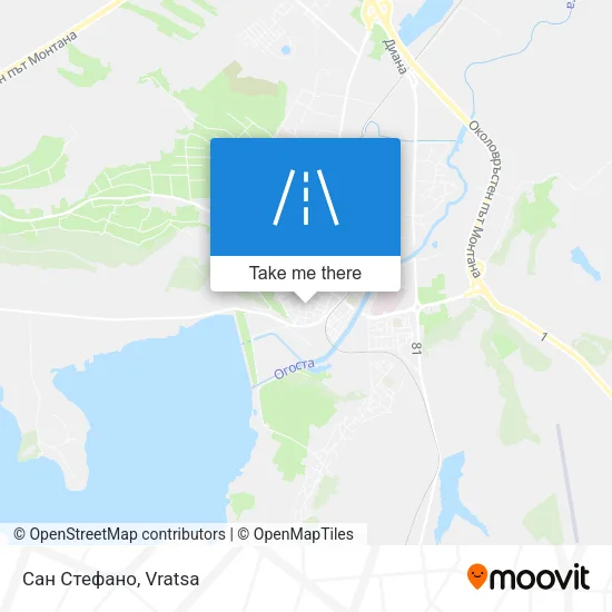 Карта Сан Стефано