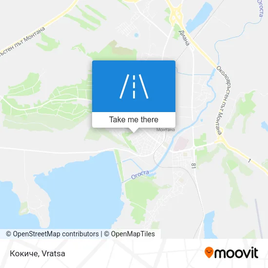 Карта Кокиче