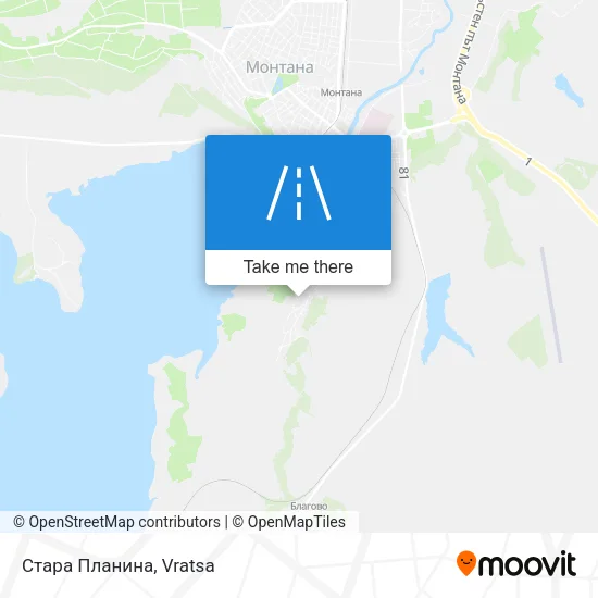 Карта Стара Планина