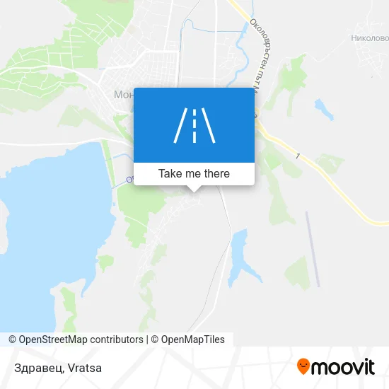 Карта Здравец