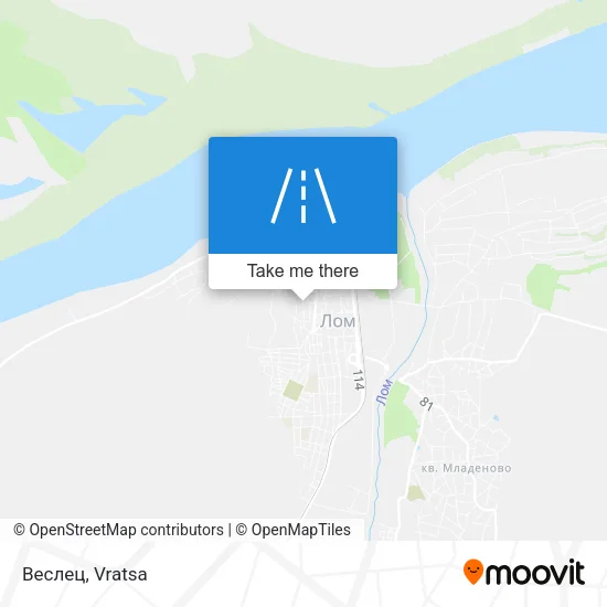 Карта Веслец