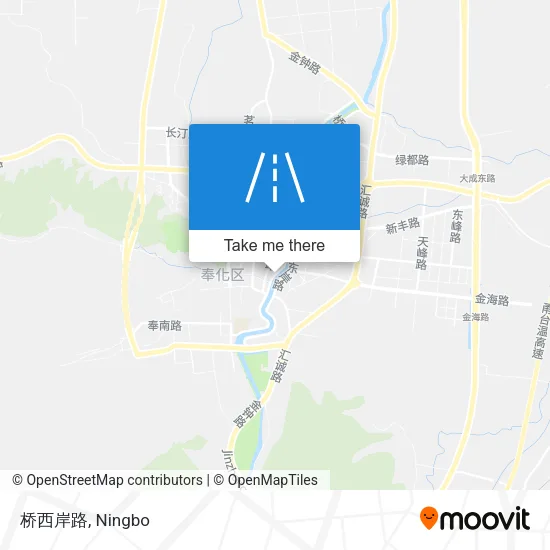 桥西岸路 map