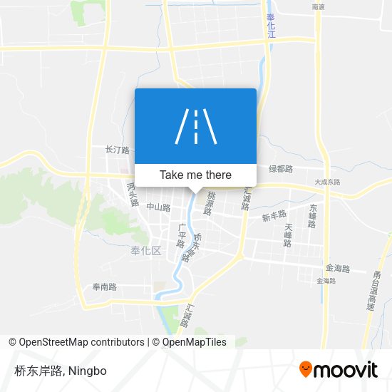 桥东岸路 map
