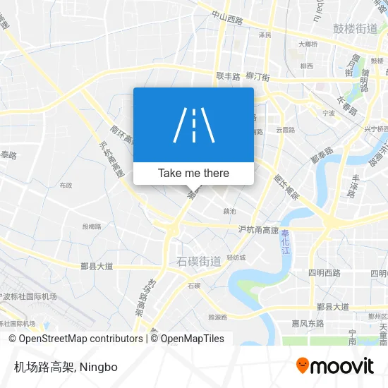 机场路高架 map