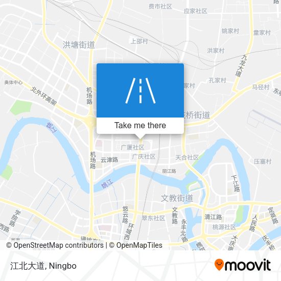 江北大道 map