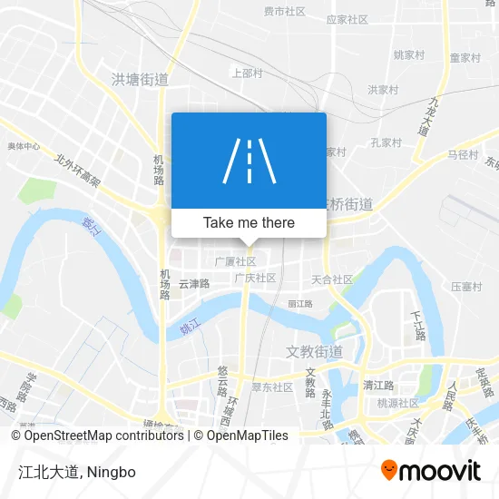 江北大道 map