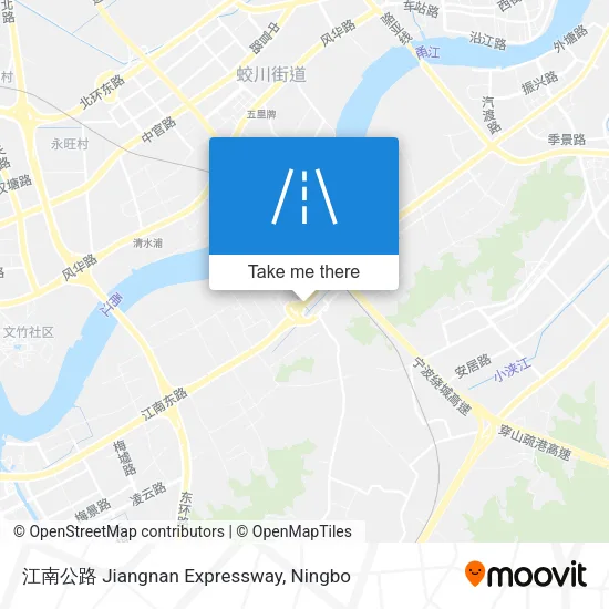 江南公路 Jiangnan Expressway map