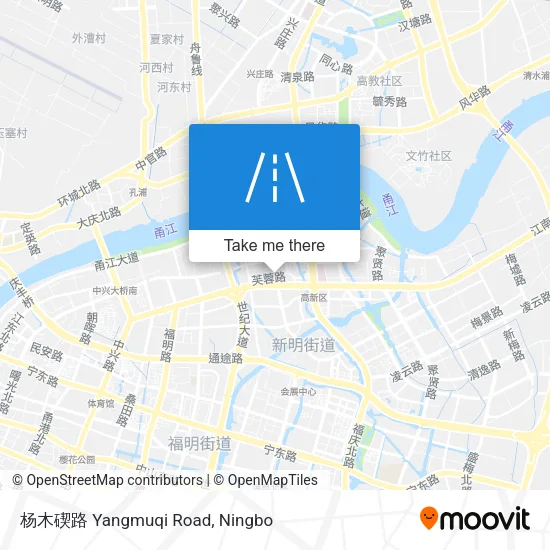 杨木碶路 Yangmuqi Road map