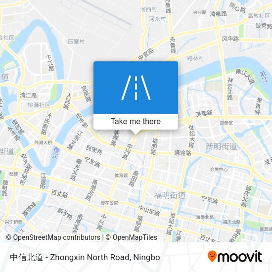 中信北道 - Zhongxin  North Road map