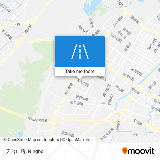 天台山路 map
