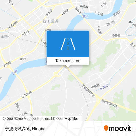 宁波绕城高速 map