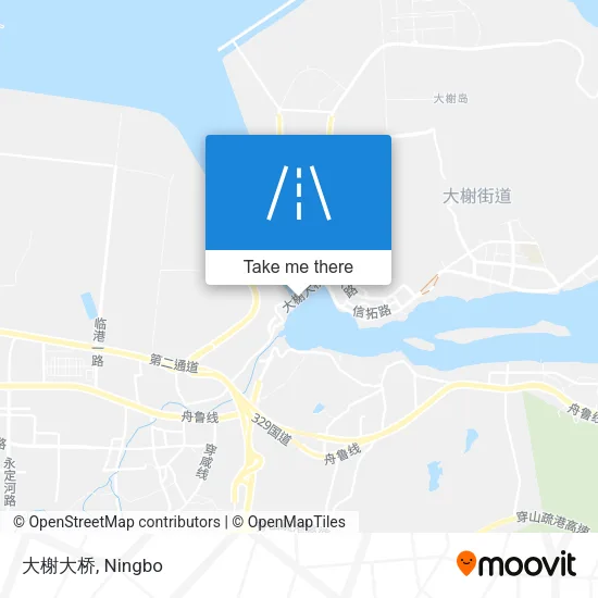 大榭大桥 map